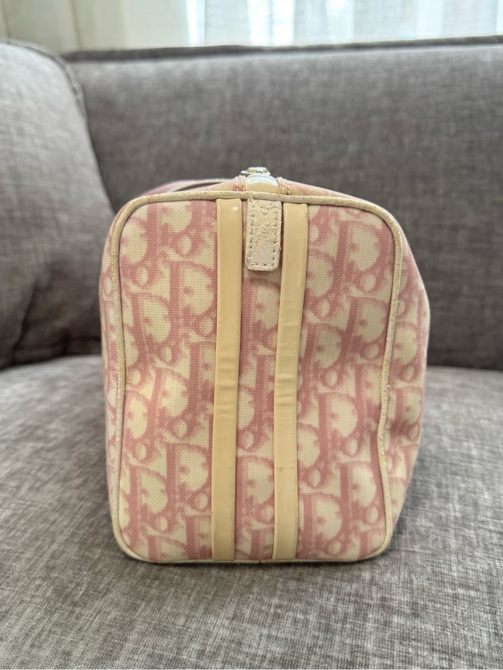Vintage Christian Dior Pink Trotter No. 1 Boston Bag Y2K Galliano Era - Picture 9 of 16